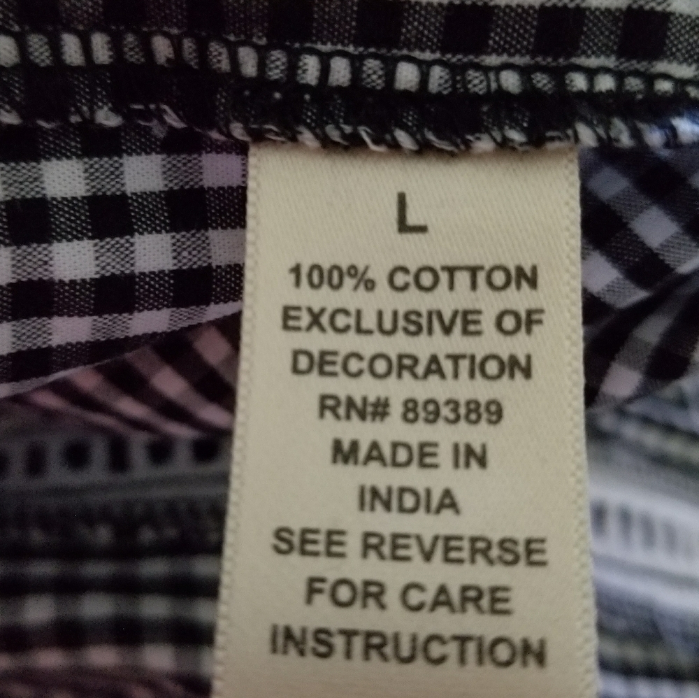 Lovely long sleeved gingham blouse - Picture 5 of 6